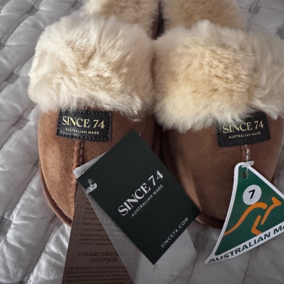 Since 74  Sheepskin Slippers - Chestnut - Picture 3 of 10